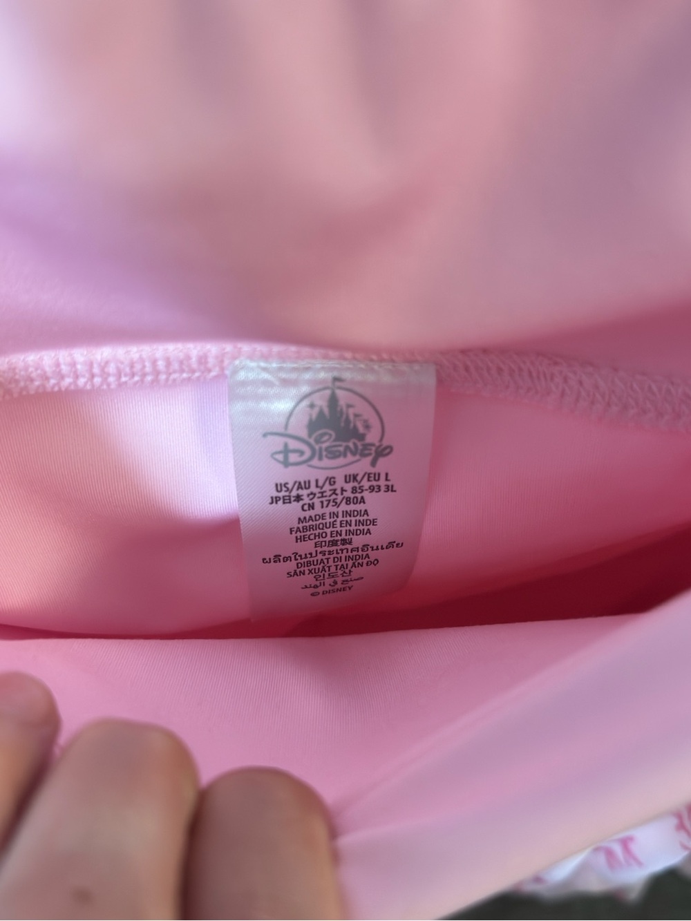 Disney Light Pink Tiered Mesh A-Line Skirt with Bow & Snowflake Print - Picture 3 of 4